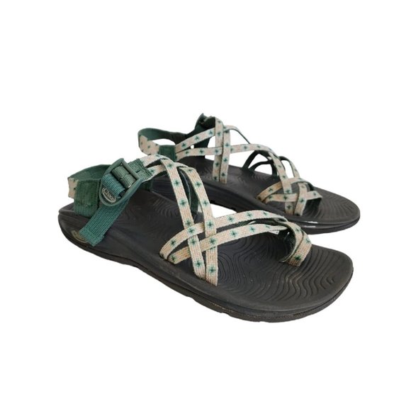 Chaco Z Volv X2 8 Diamond Pine Green Ankle Strappy Outdoor Sandals Womens 11 - Picture 1 of 10